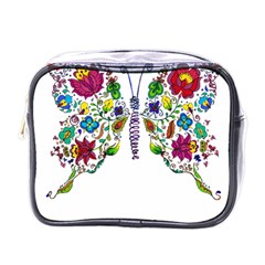 Butterfly T- Shirt Butterfly T- Shirt Mini Toiletries Bag (One Side)