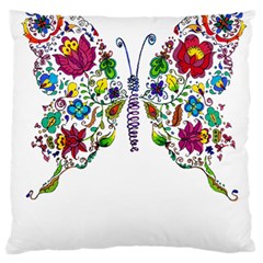 Butterfly T- Shirt Butterfly T- Shirt Standard Premium Plush Fleece Cushion Case (One Side)