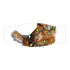 Golden Retriever Dog T- Shirt Golden Retriever Dog Santa Christmas Tree Lights Xmas T- Shirt Stretchable Headband by ZUXUMI