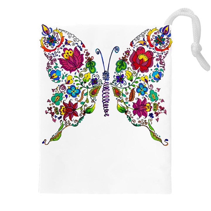 Butterfly T- Shirt Butterfly T- Shirt Drawstring Pouch (5XL)