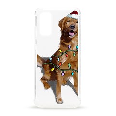 Golden Retriever Dog T- Shirt Golden Retriever Dog Santa Christmas Tree Lights Xmas T- Shirt Samsung Galaxy S20 6 2 Inch Tpu Uv Case