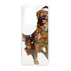 Golden Retriever Dog T- Shirt Golden Retriever Dog Santa Christmas Tree Lights Xmas T- Shirt Samsung Galaxy S20 Ultra 6 9 Inch Tpu Uv Case