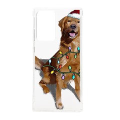 Golden Retriever Dog T- Shirt Golden Retriever Dog Santa Christmas Tree Lights Xmas T- Shirt Samsung Galaxy Note 20 Ultra Tpu Uv Case