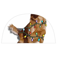 Golden Retriever Dog T- Shirt Golden Retriever Dog Santa Christmas Tree Lights Xmas T- Shirt Anti Scalding Pot Cap