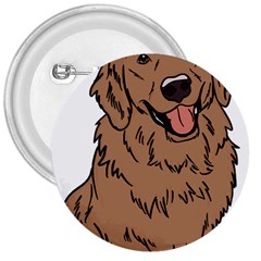 Golden Retriever T- Shirt A Golden Retriever T- Shirt 3  Buttons