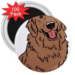 Golden Retriever T- Shirt A Golden Retriever T- Shirt 3  Magnets (100 Pack)