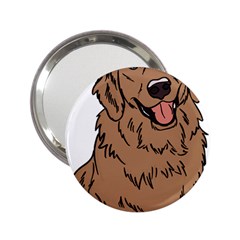 Golden Retriever T- Shirt A Golden Retriever T- Shirt 2 25  Handbag Mirrors