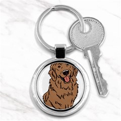 Golden Retriever T- Shirt A Golden Retriever T- Shirt Key Chain (round)