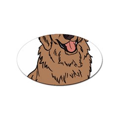 Golden Retriever T- Shirt A Golden Retriever T- Shirt Sticker (oval)