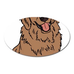 Golden Retriever T- Shirt A Golden Retriever T- Shirt Oval Magnet