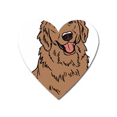 Golden Retriever T- Shirt A Golden Retriever T- Shirt Heart Magnet