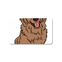 Golden Retriever T- Shirt A Golden Retriever T- Shirt Magnet (name Card) by ZUXUMI