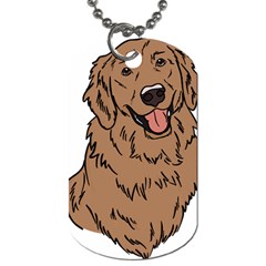 Golden Retriever T- Shirt A Golden Retriever T- Shirt Dog Tag (one Side)