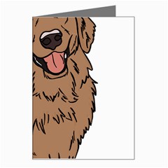 Golden Retriever T- Shirt A Golden Retriever T- Shirt Greeting Card by ZUXUMI