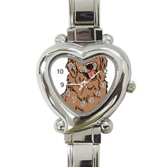 Golden Retriever T- Shirt A Golden Retriever T- Shirt Heart Italian Charm Watch