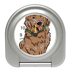 Golden Retriever T- Shirt A Golden Retriever T- Shirt Travel Alarm Clock by ZUXUMI