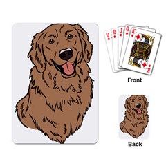 Golden Retriever T- Shirt A Golden Retriever T- Shirt Playing Cards Single Design (rectangle)