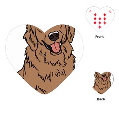 Golden Retriever T- Shirt A Golden Retriever T- Shirt Playing Cards Single Design (heart)