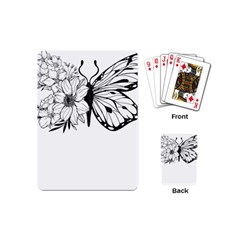 Butterfly T- Shirt Floral Butterfly T- Shirt Playing Cards Single Design (mini)