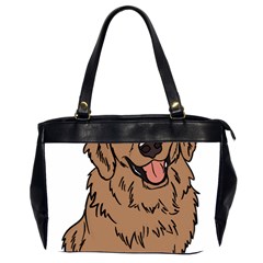 Golden Retriever T- Shirt A Golden Retriever T- Shirt Oversize Office Handbag (2 Sides)