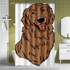 Golden Retriever T- Shirt A Golden Retriever T- Shirt Shower Curtain 48  X 72  (small) 