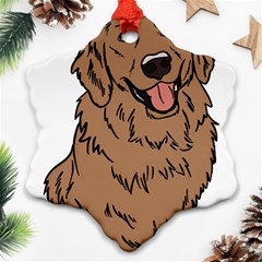 Golden Retriever T- Shirt A Golden Retriever T- Shirt Ornament (snowflake)