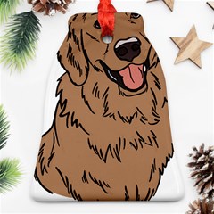 Golden Retriever T- Shirt A Golden Retriever T- Shirt Bell Ornament (two Sides)