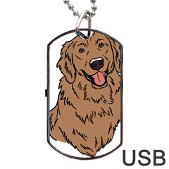 Golden Retriever T- Shirt A Golden Retriever T- Shirt Dog Tag Usb Flash (one Side)