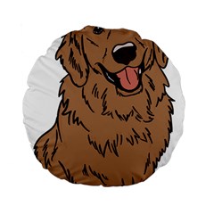 Golden Retriever T- Shirt A Golden Retriever T- Shirt Standard 15  Premium Round Cushions