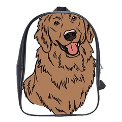 Golden Retriever T- Shirt A Golden Retriever T- Shirt School Bag (xl)