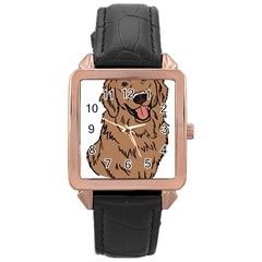 Golden Retriever T- Shirt A Golden Retriever T- Shirt Rose Gold Leather Watch 