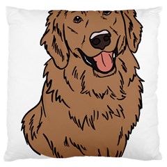 Golden Retriever T- Shirt A Golden Retriever T- Shirt Large Premium Plush Fleece Cushion Case (one Side)