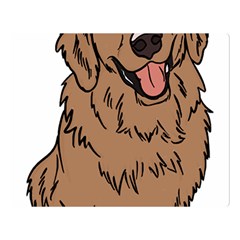 Golden Retriever T- Shirt A Golden Retriever T- Shirt Two Sides Premium Plush Fleece Blanket (large)