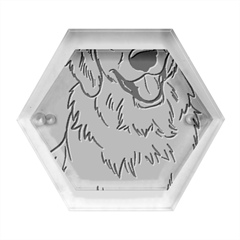 Golden Retriever T- Shirt A Golden Retriever T- Shirt Hexagon Wood Jewelry Box