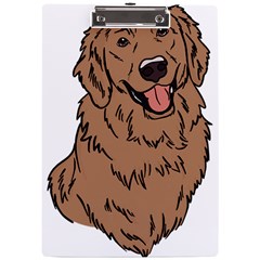 Golden Retriever T- Shirt A Golden Retriever T- Shirt A4 Acrylic Clipboard