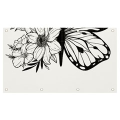 Butterfly T- Shirt Floral Butterfly T- Shirt Banner And Sign 7  X 4  by JamesGoode