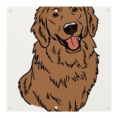 Golden Retriever T- Shirt A Golden Retriever T- Shirt Banner And Sign 3  X 3 