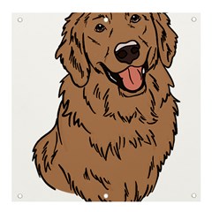 Golden Retriever T- Shirt A Golden Retriever T- Shirt Banner And Sign 4  X 4 