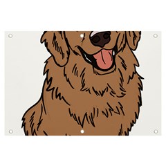 Golden Retriever T- Shirt A Golden Retriever T- Shirt Banner And Sign 6  X 4 