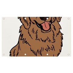 Golden Retriever T- Shirt A Golden Retriever T- Shirt Banner And Sign 7  X 4 