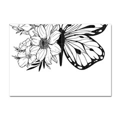 Butterfly T- Shirt Floral Butterfly T- Shirt Crystal Sticker (a4) by JamesGoode