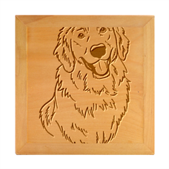 Golden Retriever T- Shirt A Golden Retriever T- Shirt Wood Photo Frame Cube