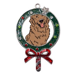 Golden Retriever T- Shirt A Golden Retriever T- Shirt Metal X mas Lollipop With Crystal Ornament