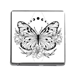 Butterfly T- Shirt Moon Butterfly T- Shirt Memory Card Reader (square 5 Slot) by JamesGoode