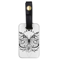 Butterfly T- Shirt Moon Butterfly T- Shirt Luggage Tag (one Side) by JamesGoode