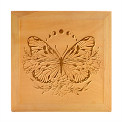 Butterfly T- Shirt Moon Butterfly T- Shirt Wood Photo Frame Cube by JamesGoode