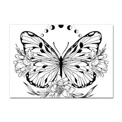 Butterfly T- Shirt Moon Butterfly T- Shirt Crystal Sticker (a4) by JamesGoode