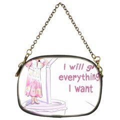 I Will Get Everything I Want Chain Purse (one Side) by SychEva