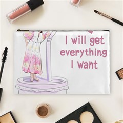 I Will Get Everything I Want Cosmetic Bag (large) by SychEva