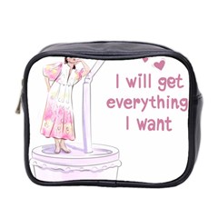 I Will Get Everything I Want Mini Toiletries Bag (two Sides) by SychEva